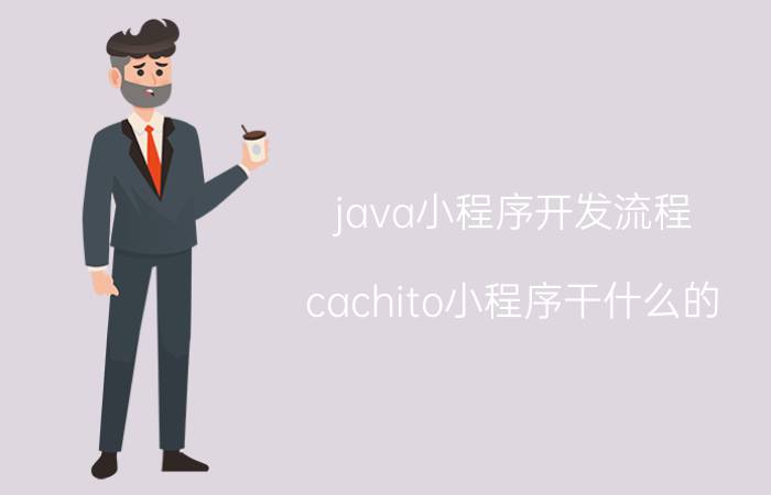 java小程序开发流程 cachito小程序干什么的？